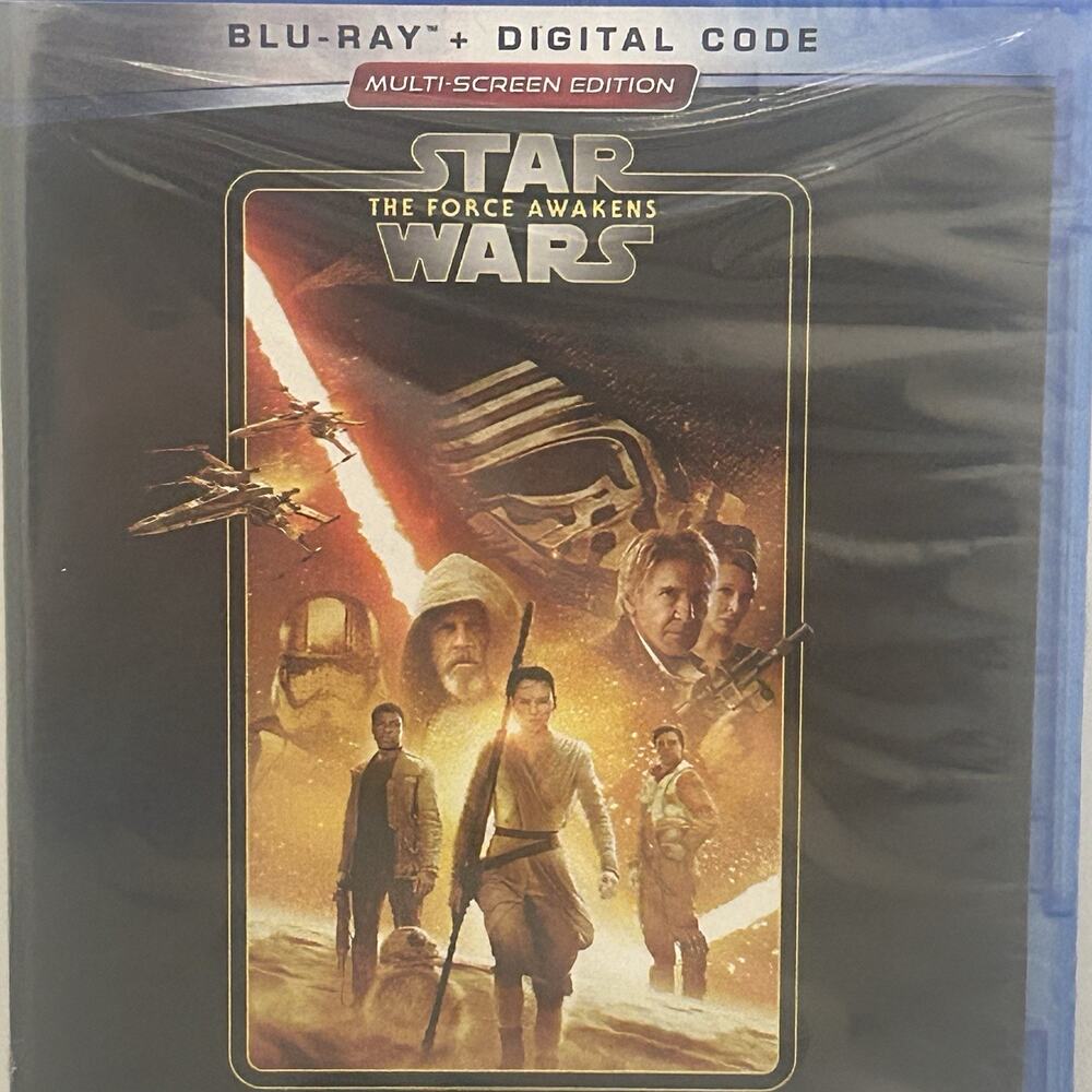Star Wars The Force Awakens Blu ray Includes Digital Code Disney Lucasfilm - Picture 2 of 4